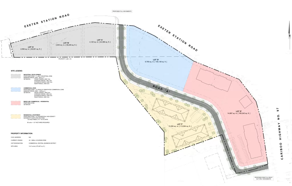 13-acre land project map
